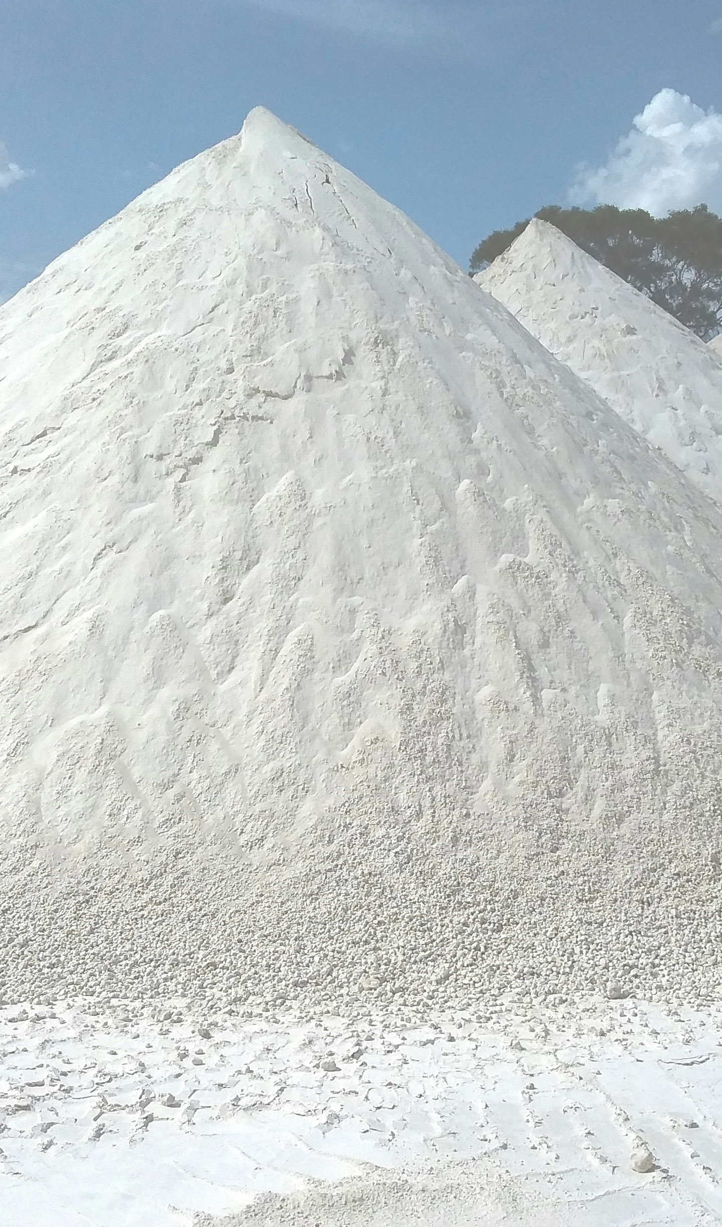 Meningie Gypsum stockpile